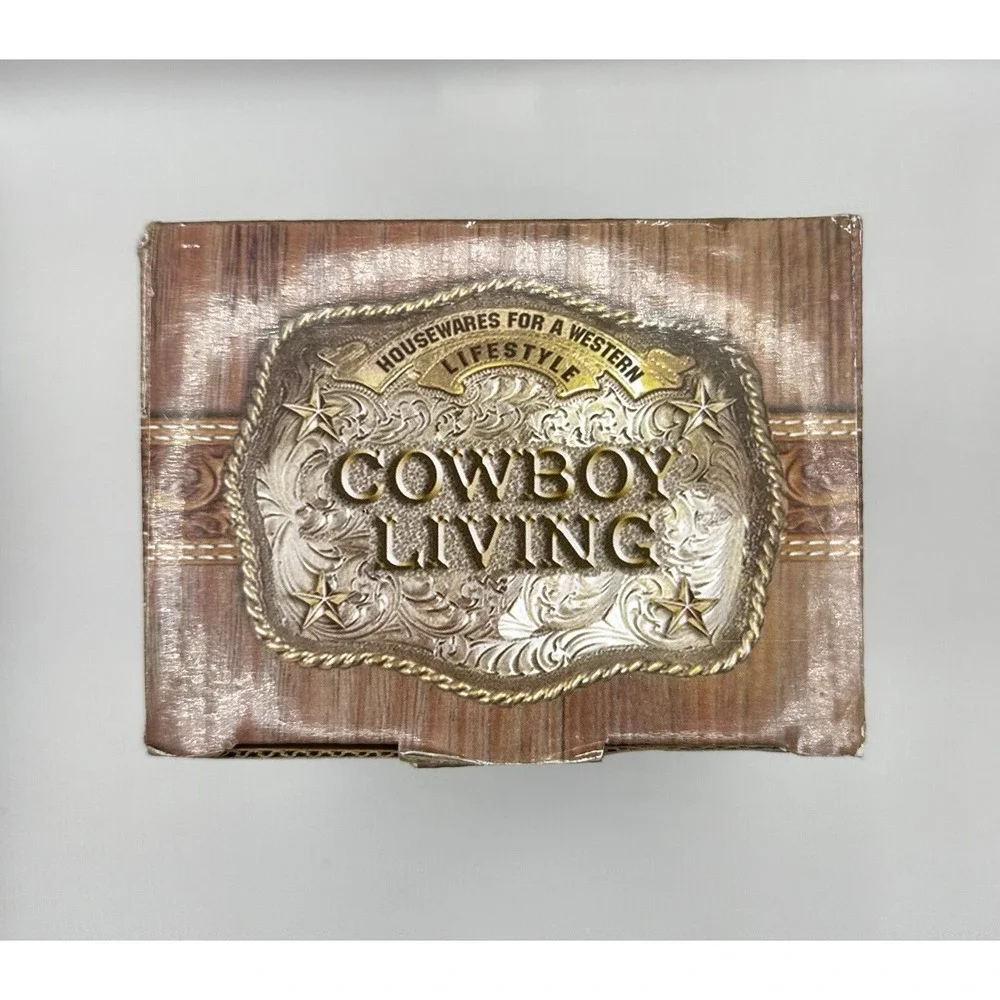 Cowboy Living FARMER Mug Coffee Cup 16 oz Rustic Stoneware NEW - Picture 5 of 6